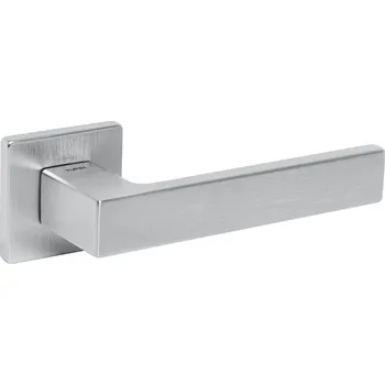 Dveřní kování TI - SQUARE - HR 4275Q 7S klika/klika, bez spodní rozety OCS - Chrom broušený (96)