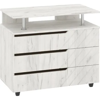 Komoda Slevadoma Komoda K-3 MDF Barva: dub kraft - bílý