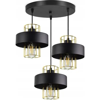 Závěsná lampa Lustr Stropní Svítidlo Černá Bílá LOFT