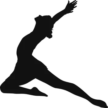 Samolepící dekorace Samolepka na stěnu SPORT Tanečnice tanec 100 cm