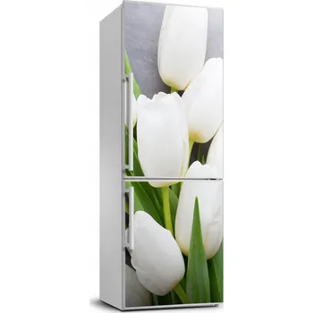Fototapeta Samolepící nálepka na ledničku Bílé tulipány