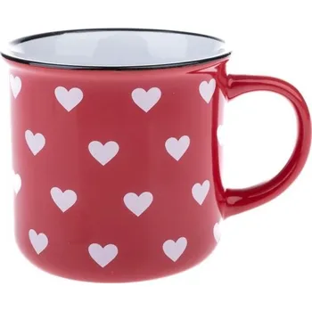 Hrnek se srdíčky Valentýn Červený