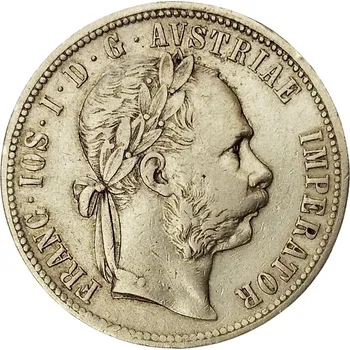 Stříbrná mince 1 zlatník František Josef I. Rakouská ražba 1879 12.34000015258789 g