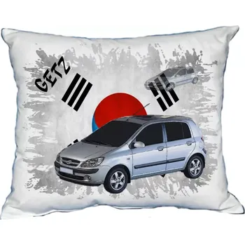 Povlak na dekorativní polštářek Polštářek s osobním autem Hyundai Getz (Polštářek s osobním autem )