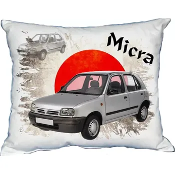 Povlak na dekorativní polštářek Polštářek s osobním autem Nissan Micra III. (Polštářek s osobním autem )