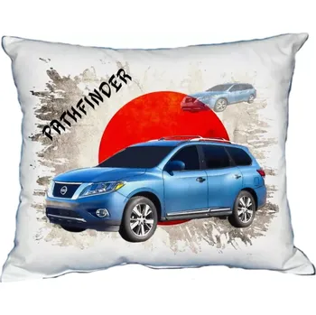 Povlak na dekorativní polštářek Polštářek s osobním autem Nissan Pathfinder (Polštářek s osobním autem )