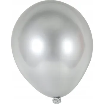 Balónek Balónky mini chromový efekt lesklé stříbrné 8ks