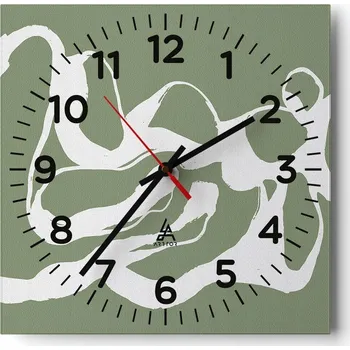 Hodiny Kuchyňské nástěnné hodiny 30x30 Minimalistické skleněné hodiny do obývacího pokoje Moderní tiché