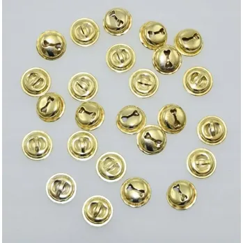 Vánoční ozdoba DIY Zvonkohra kovová ozdoba zlato mosaz 25 Ks