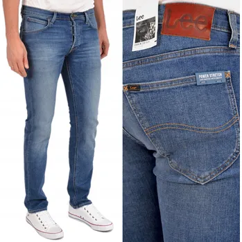 Pánské džíny Lee DAREN ZIP FLY REGULAR STRAIGHT Blue Drop KLASICKÉ DŽÍNY ROVNÉHO STŘIHU TMAVĚ MODRÉ W38 L30