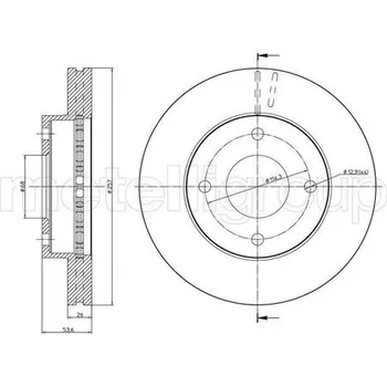 Brzdový kotouč Brzdový kotouč METELLI 23-1303