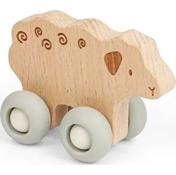 Hračka pro nejmenší Bigjigs Toys Domácí zvířátko na kolečkách Ovečka