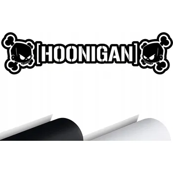 Samolepicí dekorace na vozidlo NÁLEPKA na auto NÁPIS HOONIGAN BLOCK 11x44cm