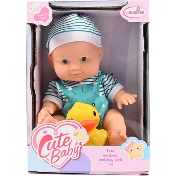 PANENKA MIMINKO JAKO ŽIVÉ NOVOROZENĚ 22CM MIMINKO ŽLUTÁ KACHNIČKA DO KOUPELE