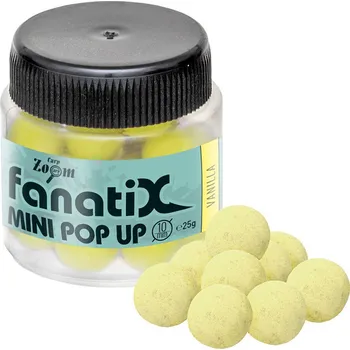 Boilies Carp Zoom Fanati-X Pop Up Boilies - Vanilka Průměr: 10 mm, Hmotnost: 25 g