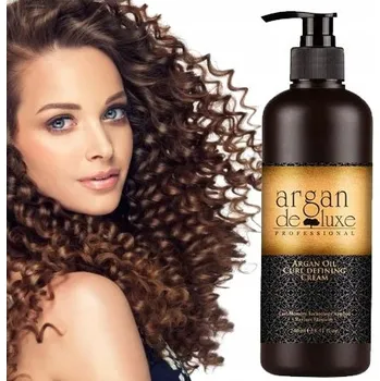 Vlasová regenerace Argan Deluxe Arganový olej 240 ml krém pro aktivaci vln a kudrlin