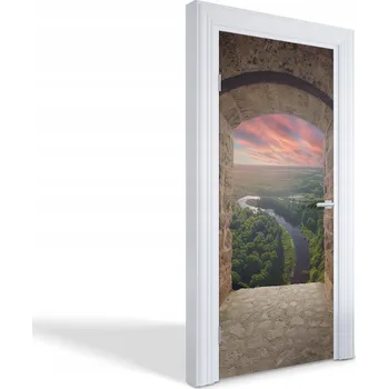 Fototapeta Samolepicí samolepící na dveře a nábytek Pohled ze zámku 95 x 205 cm