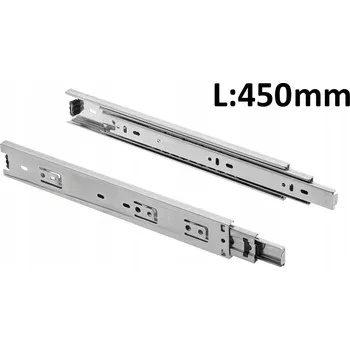 Kuličková lišta H45 GTV GX1 pro zásuvky 450 mm plný výsuv nosnost 30 kg