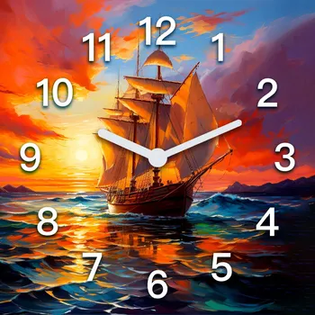 Hodiny Nástěnné hodiny UFPRINTTECH vícebarevné 60 cm