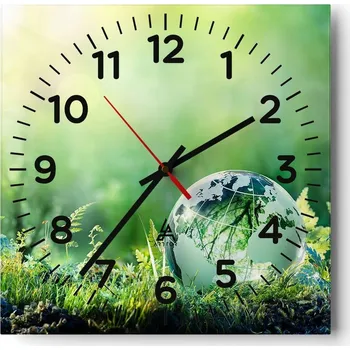 Hodiny Nástěnné hodiny do obýváku 40x40 Abstrakce Tiché hodiny Skleněné hodiny Bez hlučnosti