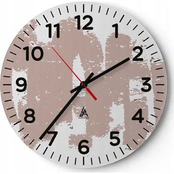 Hodiny Kuchyňské nástěnné hodiny 30x30 Abstrakce Moderní skleněné hodiny Tiché