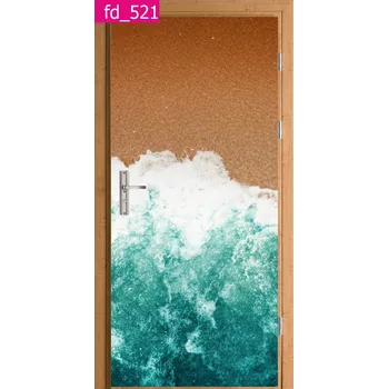 Fototapeta Samolepicí samolepicí na dveře, vlna, písek, moře