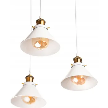 Stropní svítidlo bílá kovová stropní svítidlo 3 kužely