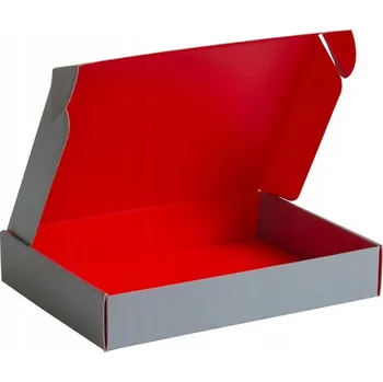 Dárková krabička Krabička Stříbrno-červená dárková krabička, elegantní kartonová