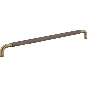 Nábytkové kování NÁBYTKOVÁ ÚCHYTKA SANTI PATINA STARÉ ZLATO 320MM HVYT DRÁŽKOVANÁ MODERNÍ