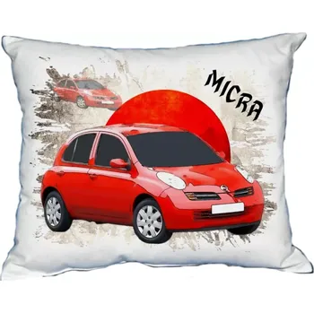 Povlak na polštářek Polštářek s osobním autem Nissan Micra II. (Polštářek s osobním autem )