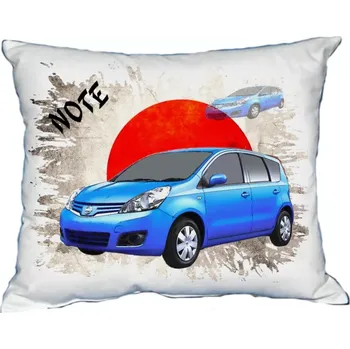 Povlak na dekorativní polštářek Polštářek s osobním autem Nissan Note (Polštářek s osobním autem )