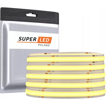 LED osvětlení LED pásek COB 5m 12V NEON SILNÝ STUDENÁ BÍLÁ