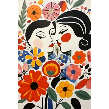 Plakát Plakát Květinová romance bez rámu 61 x 90,5 cm