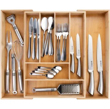 Příbor ALPINA Příborník rozkládací bambus 34 až 56,5 cm ED-205928