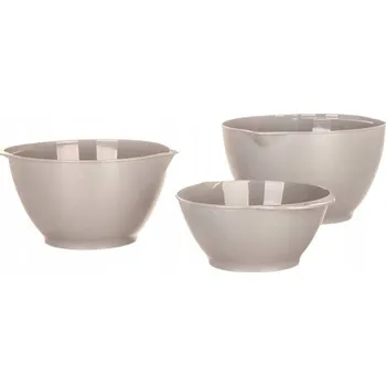 MISKY MISEK 3 ks NA ŠLEHÁNÍ MÍCHÁNÍ MÍSA salátová mísa NA ÚLOŽIŠTĚNÍ JÍDLA