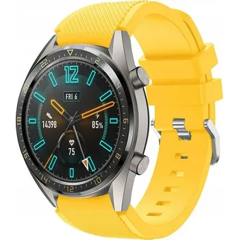 Řemínek na hodinky Univerzální žlutý řemínek/pásek KENA 22 mm