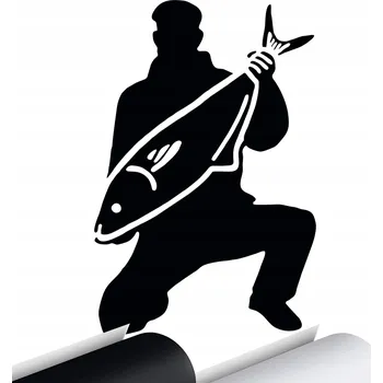 Samolepicí dekorace na vozidlo NÁLEPKA na auto RYBÁŘ Ryba Rybář 10x15