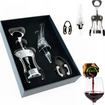 Otvírák DÁRKOVÁ SADA na víno V POUZDRO otvírák PŘÍSLUŠENSTVÍ k vínu