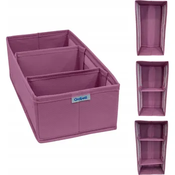 Obraz Organizér do šuplíku růžový 30,5x15,5x10 cm, skládací