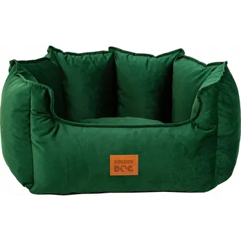 Pelíšek pro psa PELÍŠEK GOLDEN DOG KORONA LUX, potah, postel pro psa kočku, ZELENÁ vel. L