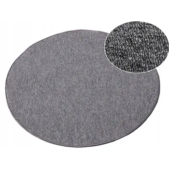 Koberec ODOLNÝ SMYČKOVÝ KOBEREC ŠŇŮROVÝ ŠEDÝ KULATÝ 100 cm