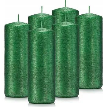 Svíčka Tradiční parafínová svíčka bez vůně Drobo 6 ks