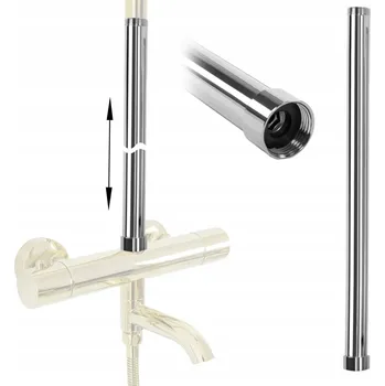 Sprchový set Prodloužení sprchy Chrom pro sprchový set rameno 50cm REA