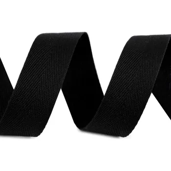 Keprovka - tkaloun šíře 25 mm černá