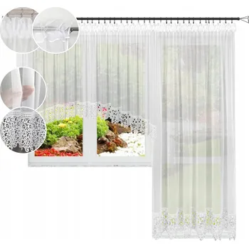 Obraz Klasická voálová záclona 600 cm x 240