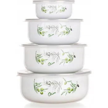 Smaltované MISKY + víčka na jídlo