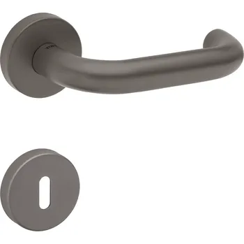 Dveřní kování TI - COSLAN - R AP 2000 rozety BB, klika/klika T - Titan (141)