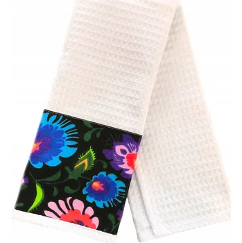 Utěrka Kuchyňský ručník Utěrka 100% Bavlna Wafel Polský výrobek Folk Łowicki