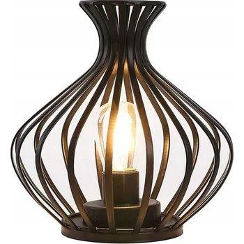 Obraz Loftová stolní lampa do domu Ložnice Obývací pokoj Terasa Svatební Hostina Černá matná