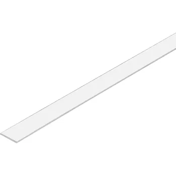 LED páska Difuzor Nasouvací Průhledný pro LED profily, 1M